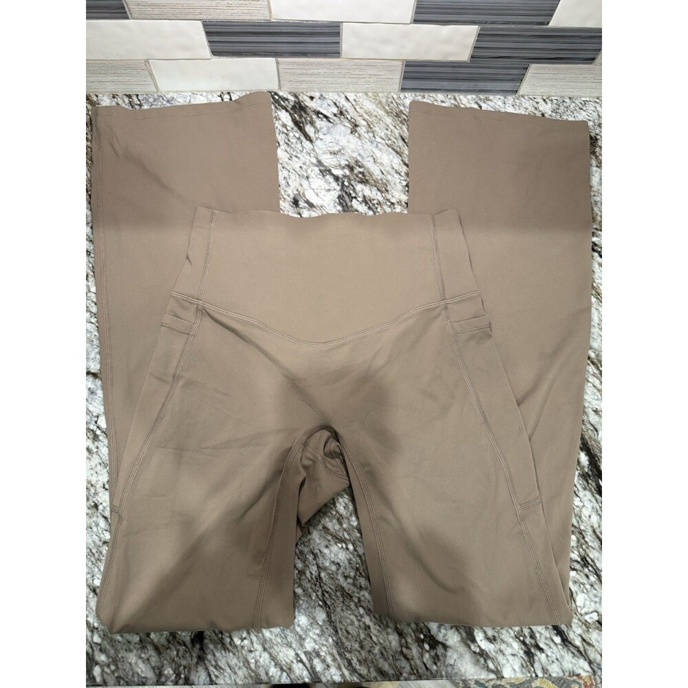 NWOT HALARA Womens UltraSculpt Caramel Brown Leggings Sz S FLARE